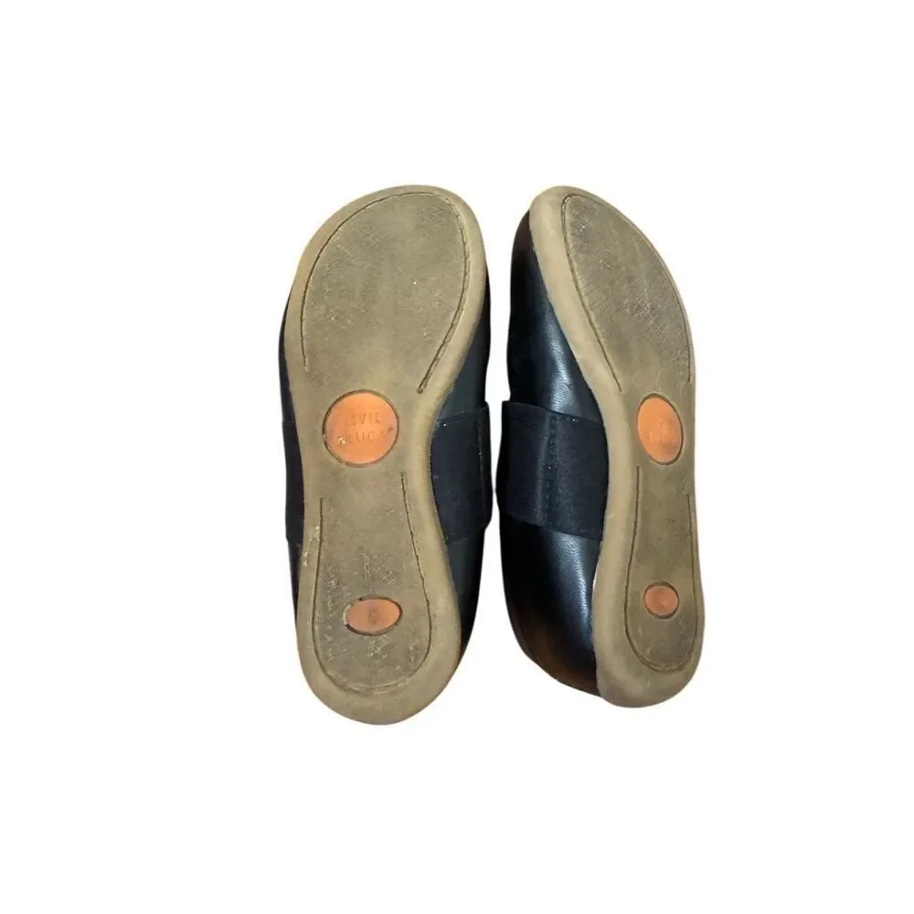 Livie & Luca Bella Ballet Flats Black Leather Size 8
